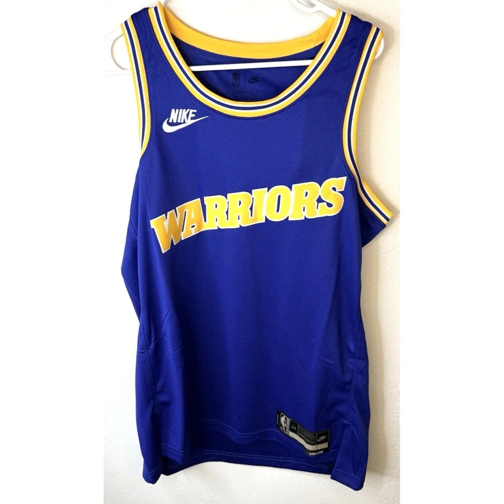 Nike Golden State Warriors HWC Nights Dri-FIT Jersey Mens M Blue NWT NBA -3766